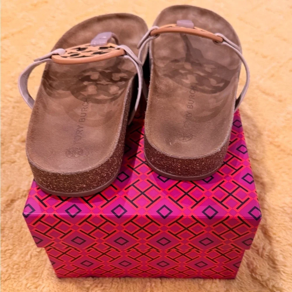 Tory Burch Women's Miller Cloud Tan Sandals - Picture 7 of 9